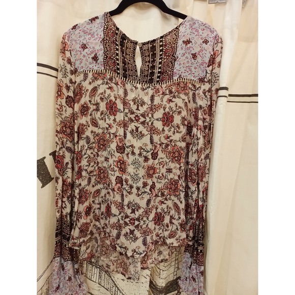 Daytrip Womens Long Sleeve Floral‎ Print Blouse Size L - Picture 9 of 10